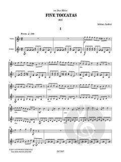 Five Toccatas von Adrian Andrei 