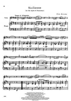 Sicilienne And Rigaudon von Fritz Kreisler 