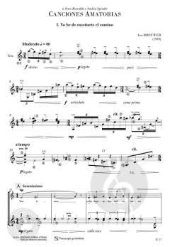 Canciones Amatorias von Leo Brouwer 