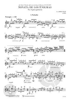 Sonata de los Enigmas No. 6 von Leo Brouwer 