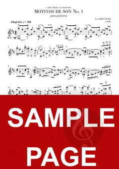Motivos de Son No. 1 von Leo Brouwer 