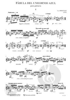 Fábula del unicornio azul von Leo Brouwer 