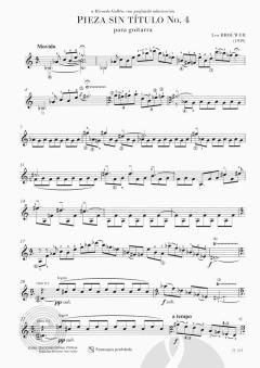 Pieza sin título No. 4 von Leo Brouwer 