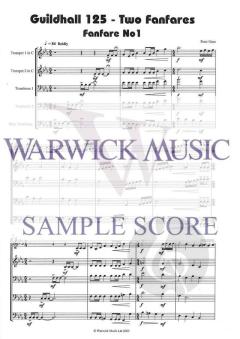Guildhall 125 2 Fanfares von Peter Gane 
