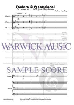 Fanfare and Processional von Andrew Heading 