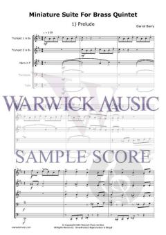 Miniature Suite for Brass von Darrol Barry 