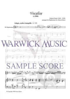 Vocalise von Gabriel Fauré 
