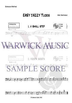 Easy Jazzy 'Tudes bass clef and Backing Tracks von Mark Nightingale 