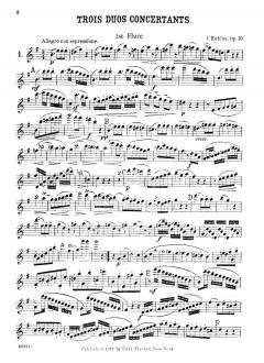 3 Duos Concertantes Op. 10 von Friedrich Kuhlau für 2 Flöten im Alle Noten Shop kaufen