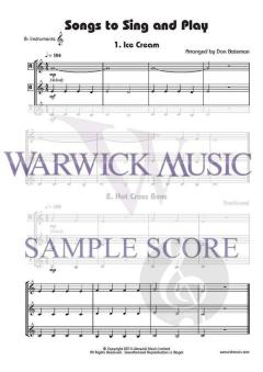 Songs to Sing and Play von Don Bateman 