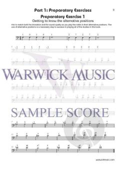 Melodic studies on Trombone Bass Clef von Adrian Taylor 