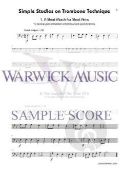 Simple Studies on Trombone Technique Bass Clef von Adrian Taylor 