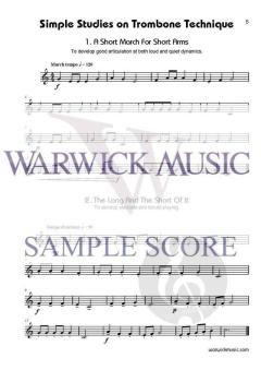Simple Studies on Trombone Technique Treble Clef von Adrian Taylor 