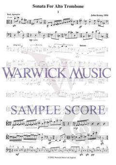 Sonata for Alto Trombone von John Kenny 