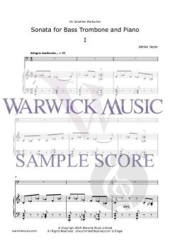 Sonata for Bass Trombone von Adrian Taylor 