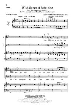 With Songs Of Rejoicing (J.S. Bach) 