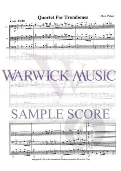 Quartet for Trombones von Chris Culver 