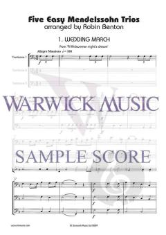 Five Easy Trios von Felix Mendelssohn Bartholdy 