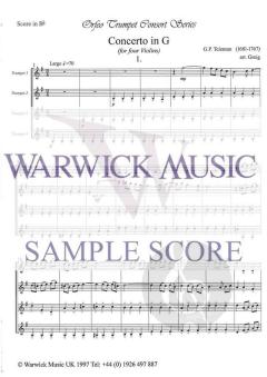 Concerto in G von Georg Philipp Telemann 