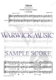Four Trios for Trumpet von Gareth Wood 