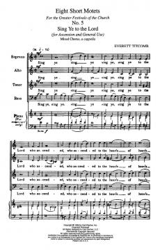 Sing Ye To The Lord (Everett Titcomb) 