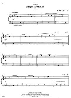 Singer's Sonatina von Mary Sallee 