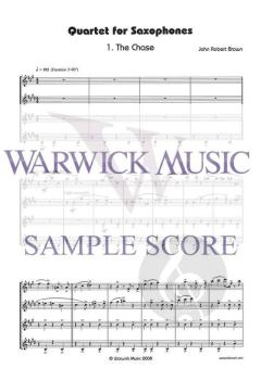 Quartet for Saxophones von John Robert Brown 