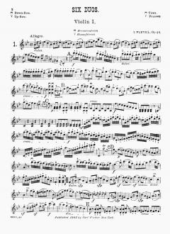 6 Duos op. 23 von Ignaz Pleyel 