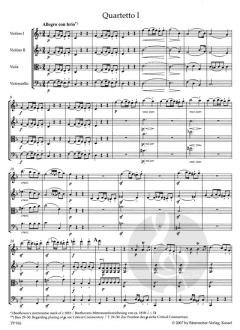 Sämtliche Streichquartette von Ludwig van Beethoven 