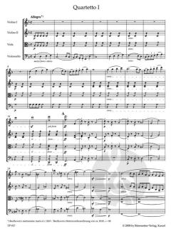 Sämtliche Streichquartette von Ludwig van Beethoven 