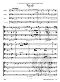 Sämtliche Streichquartette von Ludwig van Beethoven 