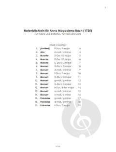 Notenbüchlein für Anna Magdalena Bach von Johann Sebastian Bach 