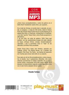 Acompañamientos e solos rock en la guitarra von Vicente Tortosa 