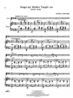 Songs My Mother Taught Me von Antonín Dvorák 