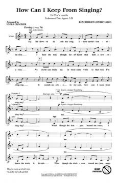 How Can I Keep From Singing 