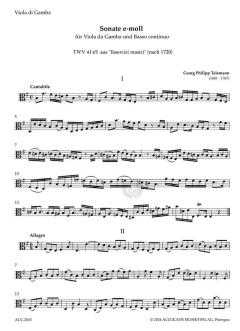 Sonate e-moll TWV 41:35 von Georg Philipp Telemann 