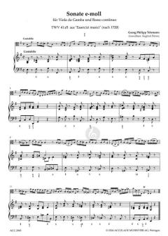 Sonate e-moll TWV 41:35 von Georg Philipp Telemann 