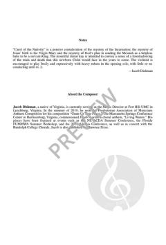 Carol of the Nativity von Jacob Dishman 