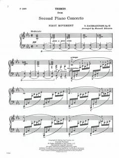 Themes from the 'Second Piano Concerto' von Sergei Rachmaninow 