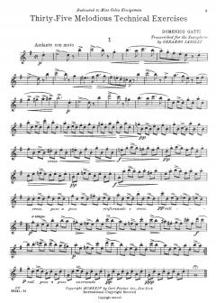 35 Melodious Technical Exercises von Domenico Gatti 
