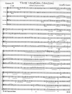 3 Venetian Canzoni (Raymond Mase) 