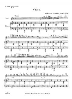 Valse, Op. 116, No. 3 von Benjamin Godard 