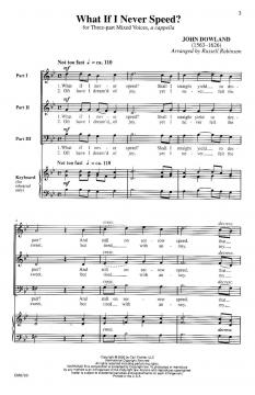 What If I Never Speed? (John Dowland) 