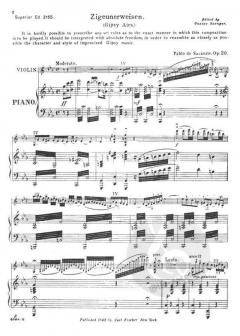 Zigeunerweisen von Pablo de Sarasate 