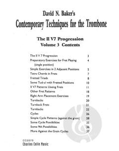 Contemporary Techniques For The Trombone 3 von David Baker 