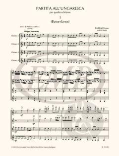 Partita all'ungaresca von Ferenc Farkas 