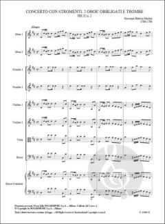 Concerto con stromenti, due oboè obbligati, trombe (HH.32 n. 2) in Re maggiore von Giovanni Battista Martini 