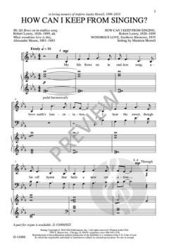 How Can I Keep from Singing? von Robert Lowry 