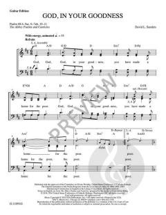 God, in Your Goodness - Guitar edition von David L. Sanders 