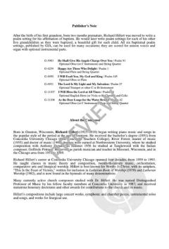 I Will Bless the Lord at All Times von Richard Hillert 